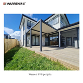 Warren 8x8 outdoor pergola with aluminum alloy metal gazebo